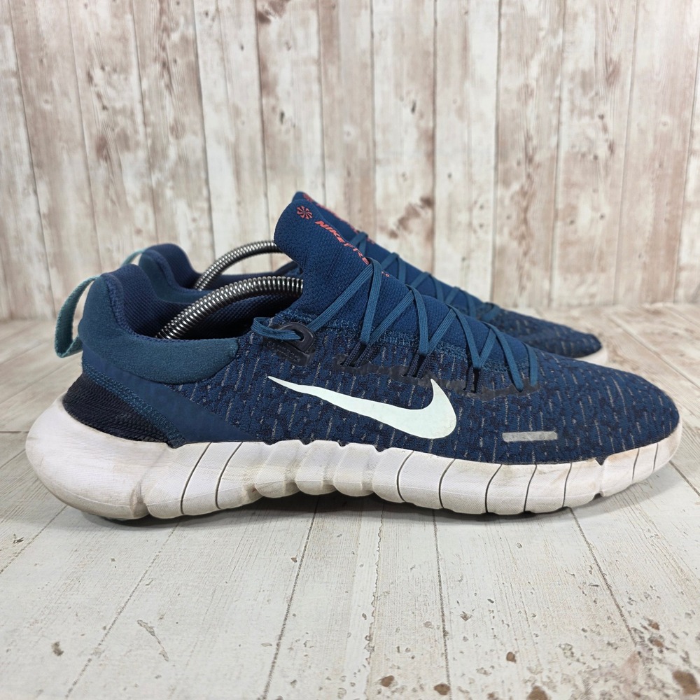 Nike Free Run 5.0 Next Nature Mens 11.5 Navy Blue Running Shoes CZ1884-400